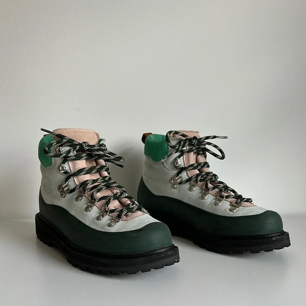 Diemme X J.Crew Roccia Vet hiking boots in soft mint - Picture 2 of 5